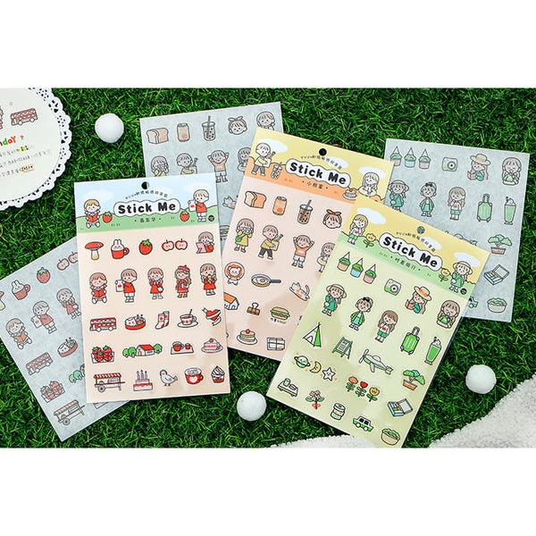 Everyday Life [Orange] Stick Me Stickers