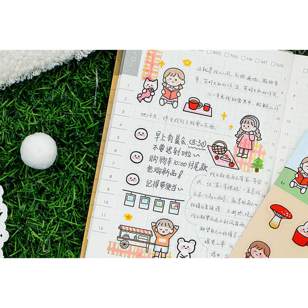 Everyday Life [Red] Stick Me Stickers