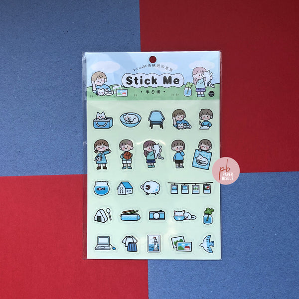 Everyday Life [Blue] Stick Me Stickers