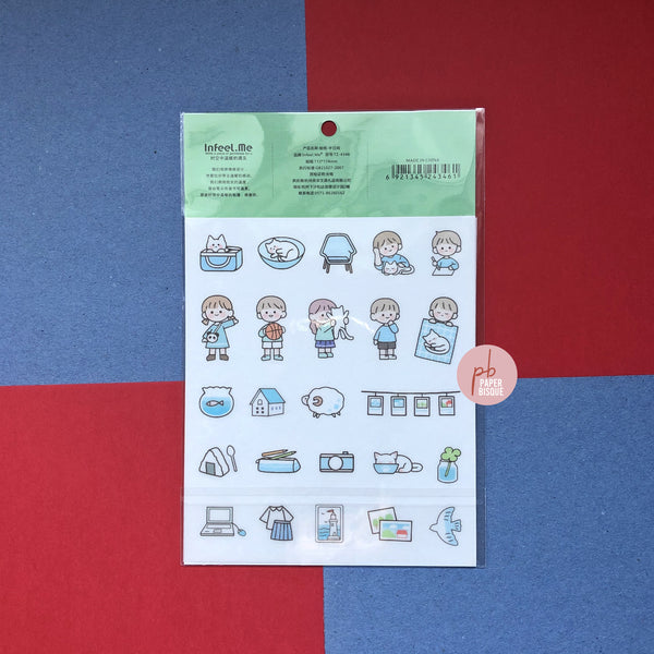 Everyday Life [Blue] Stick Me Stickers