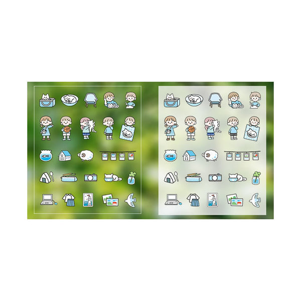 Everyday Life [Blue] Stick Me Stickers
