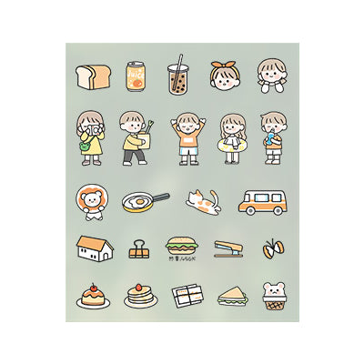Everyday Life [Orange] Stick Me Stickers
