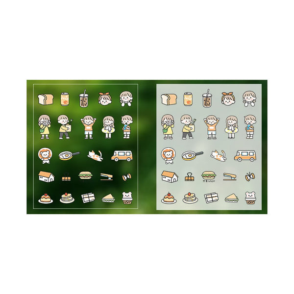 Everyday Life [Orange] Stick Me Stickers