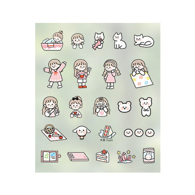 Everyday Life [Pink] Stick Me Stickers