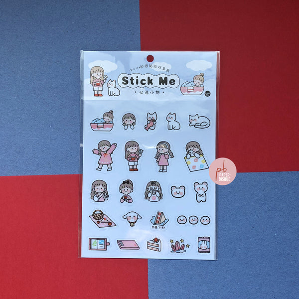 Everyday Life [Pink] Stick Me Stickers
