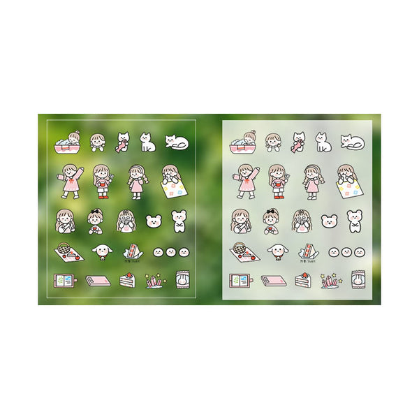 Everyday Life [Pink] Stick Me Stickers