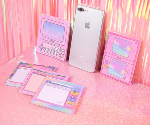 Computer Pink Notepad Memo Pad By Bentoy