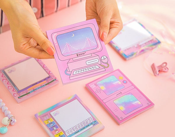 Computer Pink Notepad Memo Pad By Bentoy