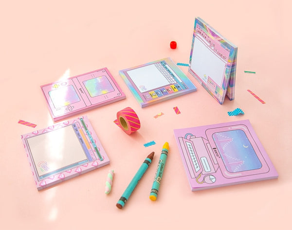 Computer Pink [Game Machine] Notepad By Bentoy