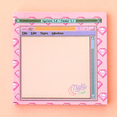 Computer Pink Notepad Memo Pad Blank Page By Bentoy 