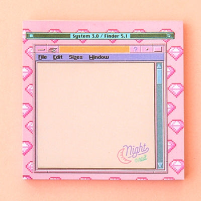 Computer Pink Notepad Memo Pad Blank Page By Bentoy 