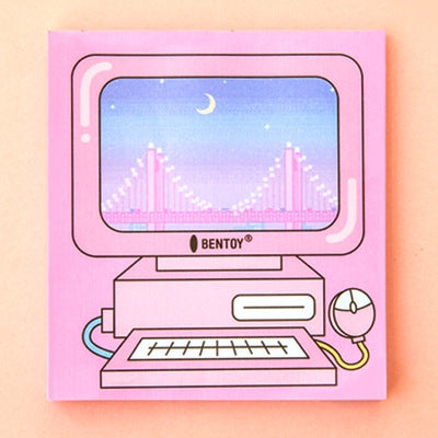 Computer Pink Computer Notepad Memo Pad By Bentoy