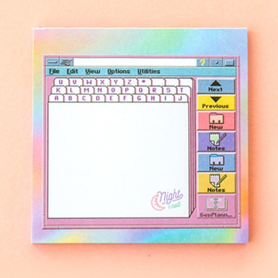 Computer Pink Keyboard Notepad Memo Pad By Bentoy