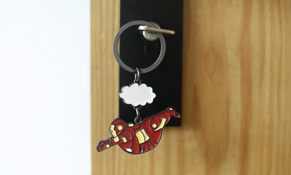 Fat Super Hero Iron Man Key Chain By HAMO
