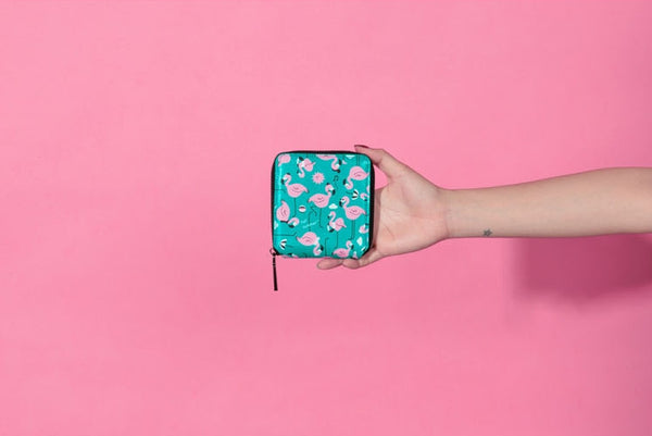 Animal Flamingo Short Wallet By Kiitos Life