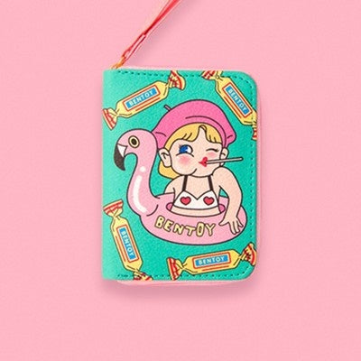 Girl Flamingo Girl Card Box By Bentoy
