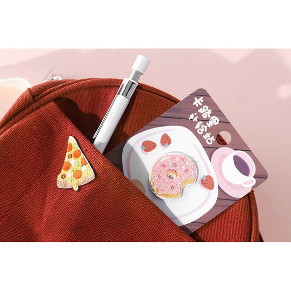 Food Station [Pizza] Embroidered Sticker Patch