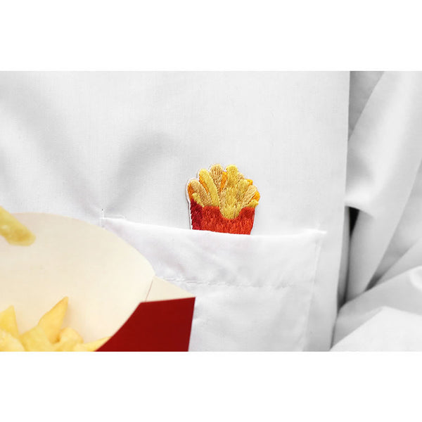 Food Station [Fries] Embroidered Sticker Patch