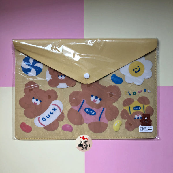 Forest [Bear] A4 Size Holder By Milkjoy