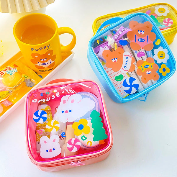 Forest [Rabbit] Square Pouch By Milkjoy