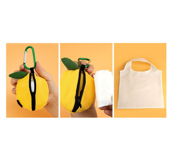 Fruit [ Lemon ] Shopping Reusable Bag Key Chain