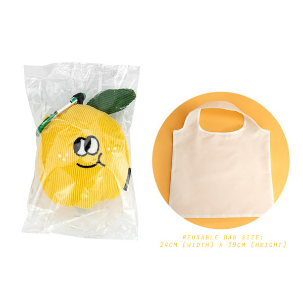 Fruit [ Lemon ] Shopping Reusable Bag Key Chain