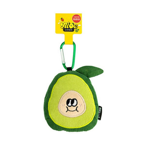 Fruit [ Avocado ] Plush Carabiner Key Chain With Reusable Shopping Bag