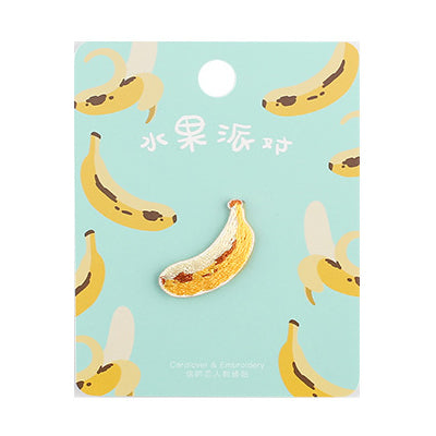 Fruit Banana Embroidered Sticker Patch