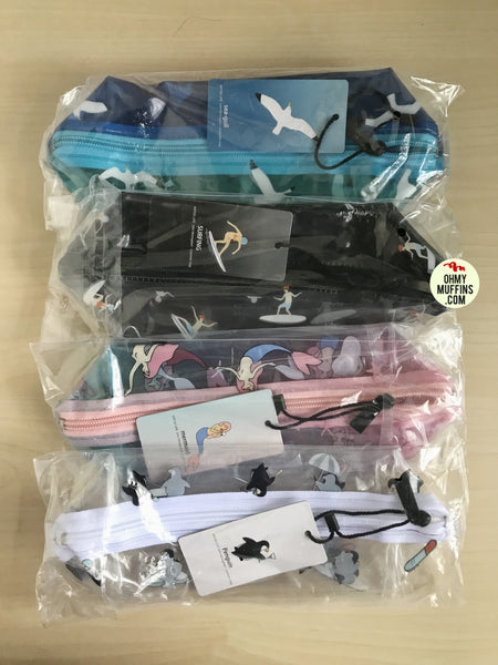 Fun At The Sea [Surfing] Transparent Pouch By Kiitos Life