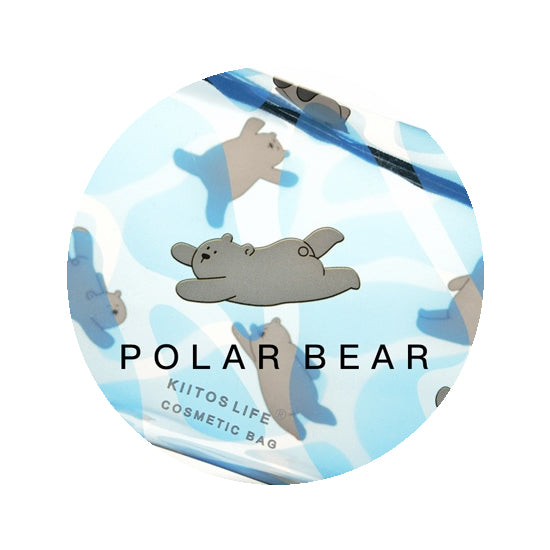 Fun At The Sea Polar Bear Transparent Pouch By Kiitos Life