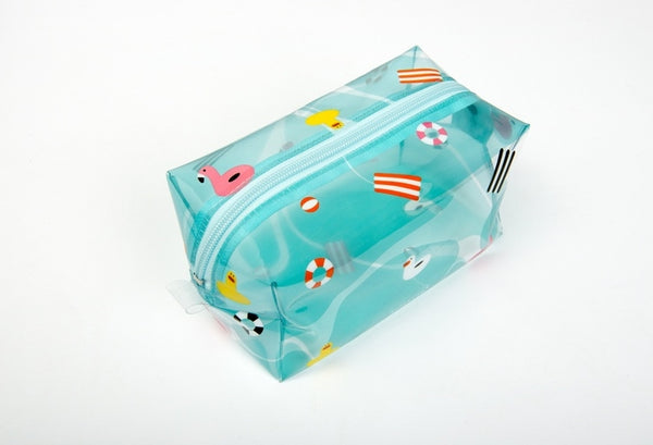 Fun At The Sea Swimming Ring Transparent Pouch By Kiitos Life