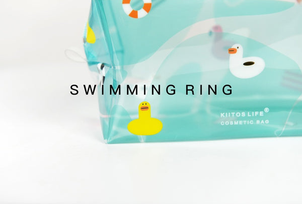 Fun At The Sea Swimming Ring Transparent Pouch By Kiitos Life