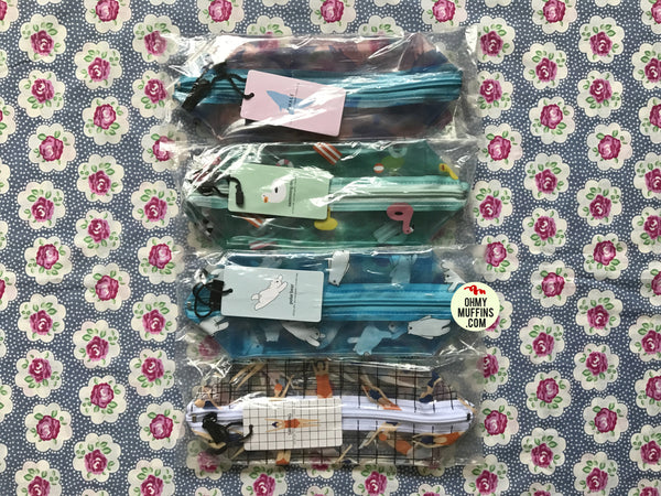 Fun At The Sea [Whale] Transparent Pouch By Kiitos Life