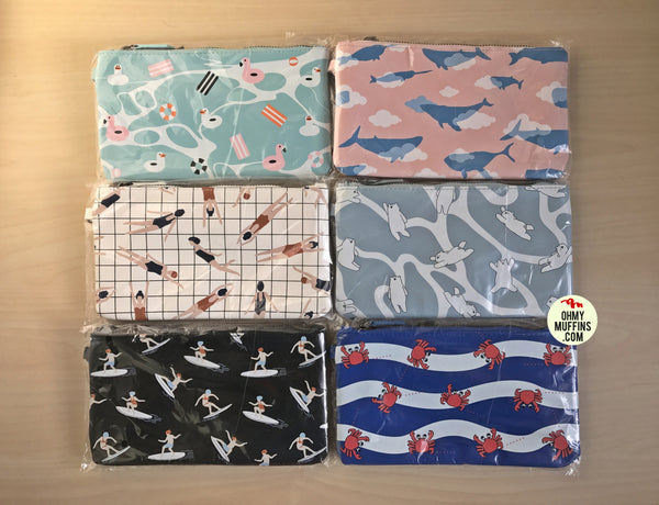 Fun At The Sea Flat Case Pouch By Kiitos Life