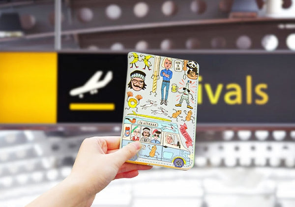 Quirky [Grey] Passport Cover By Bentoy