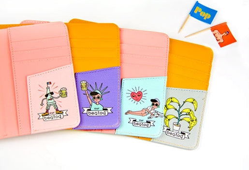 Quirky [Grey] Passport Cover By Bentoy
