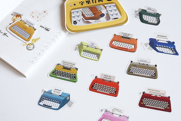 Garden Typewriter Sticker Pack