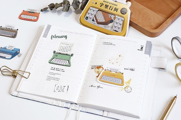 Garden Typewriter Sticker Pack
