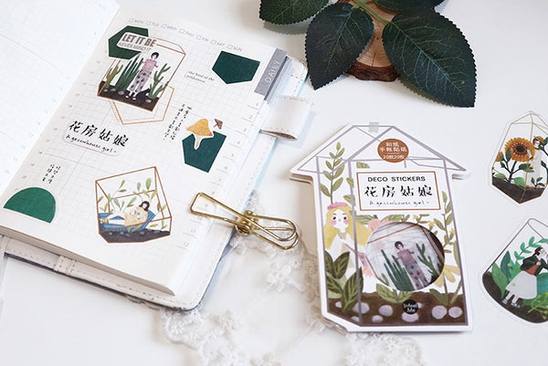 Garden The Greenhouse Girl Sticker Pack