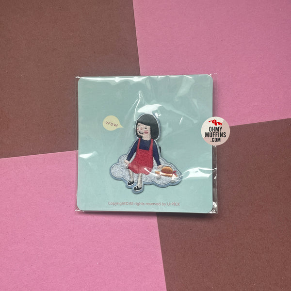 Girl [ Girl On Cloud ] Embroidery Brooch By U-Pick