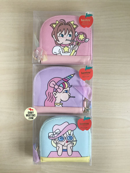 Half Moon [Sakura Girl] Card Pouch By Bentoy