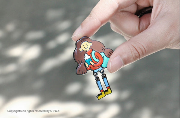 Life Is A Journey Girl Pin By U-Pick