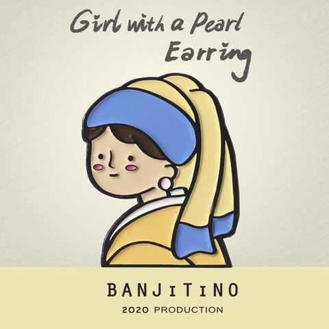 Girl With Pearl Earring Pin By BANJiTiNO