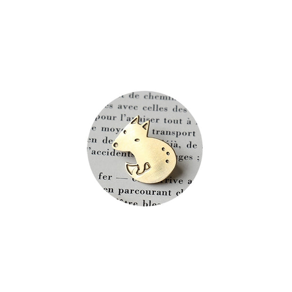 Go Get It [Fox] Brass Pin By U-Pick X Somehow