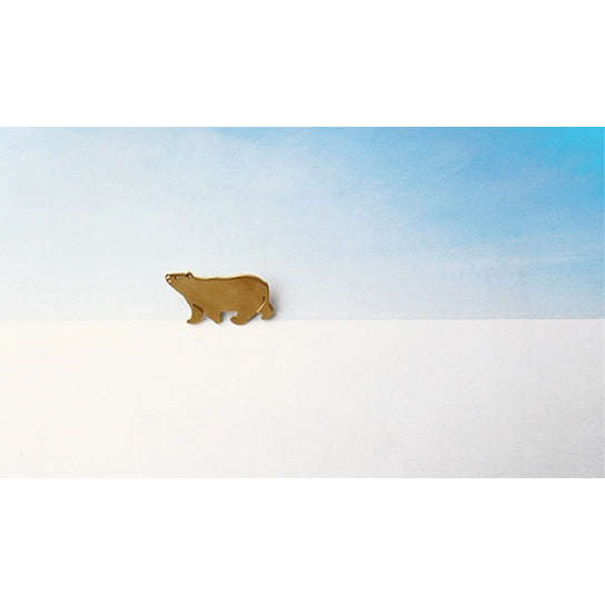 Go Get It [Polar Bear] Brass Pin By U-Pick X Somehow