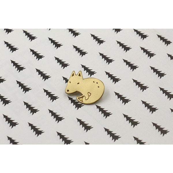 Go Get It [Fox] Brass Pin By U-Pick X Somehow
