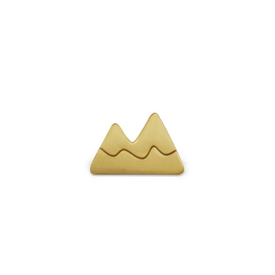 Go Get It [Mountain] Brass Pin By U-Pick