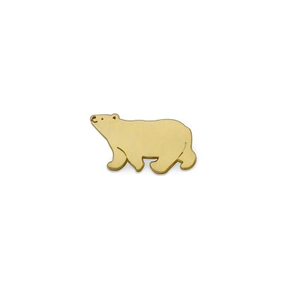 Go Get It Brass Pin Polar Bear By U-Pick