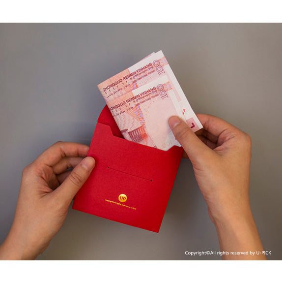 Gold Foil [Gold Bar] Red Packets By U-Pick