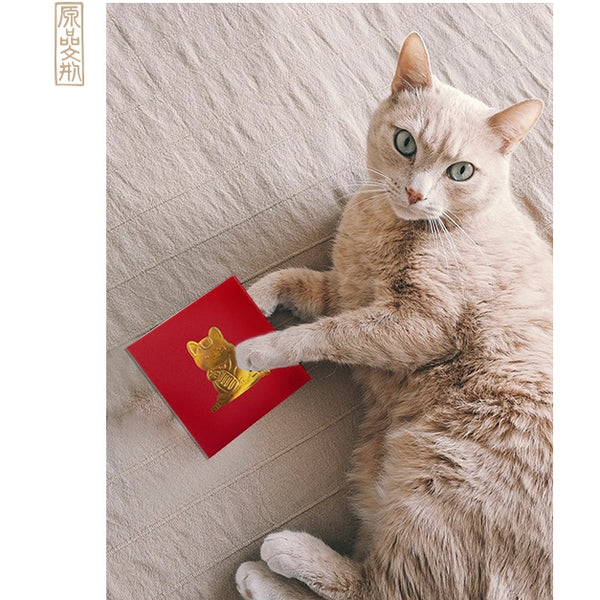 Gold Foil [Fortune Cat] Red Packets By U-Pick